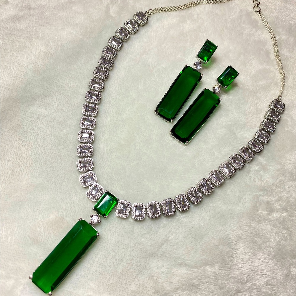 Green Cubic Zirconia set